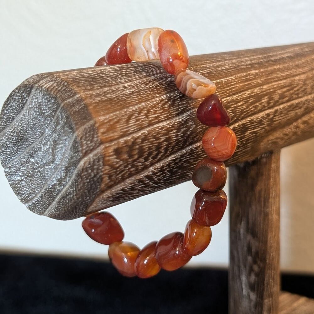 Agate Stone Stretch Bracelet